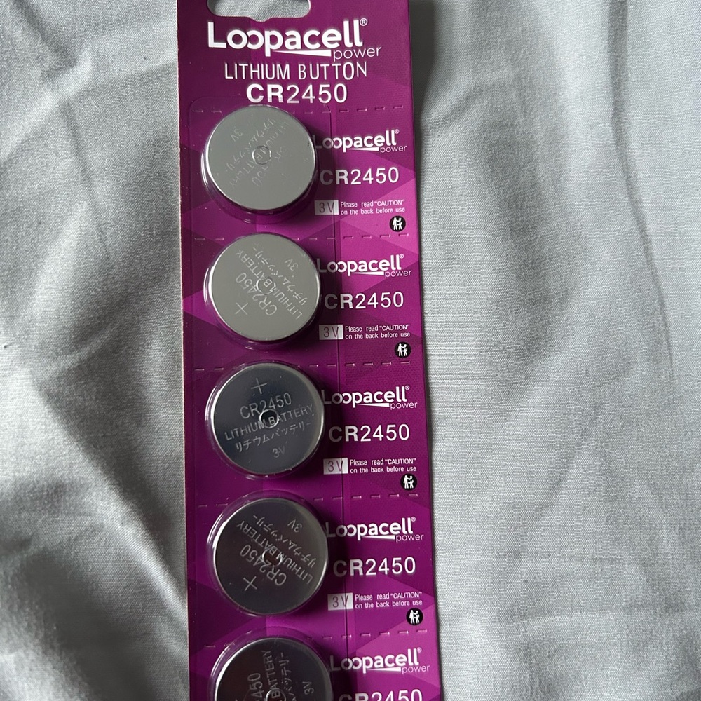 Loopacell Power Button Batteries CR2450